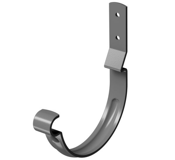 Карнизный крюк короткий (гнутый) D125 Döcke STAL PREMIUM Графит, (RAL 7024) купить в Пензе