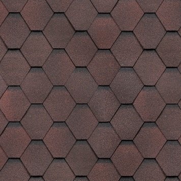 Гибкая черепица Shinglas, серия Классик, коллекция Кадриль – Гранат купить в Пензе