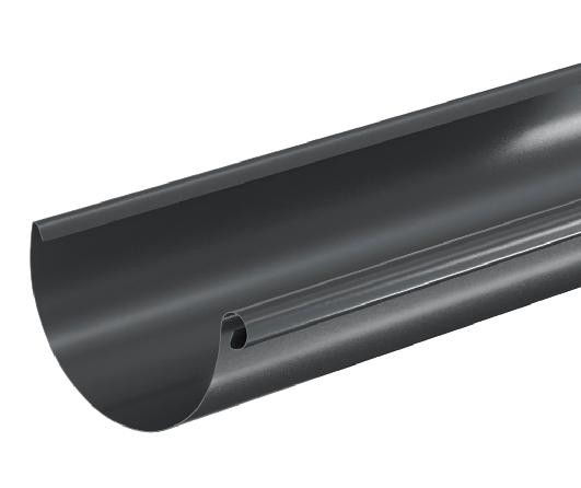 Водосток Aquasistem, система 125x90 - Водосточный желоб 3.00м RAL 7024 Тёмно-серый купить в Пензе